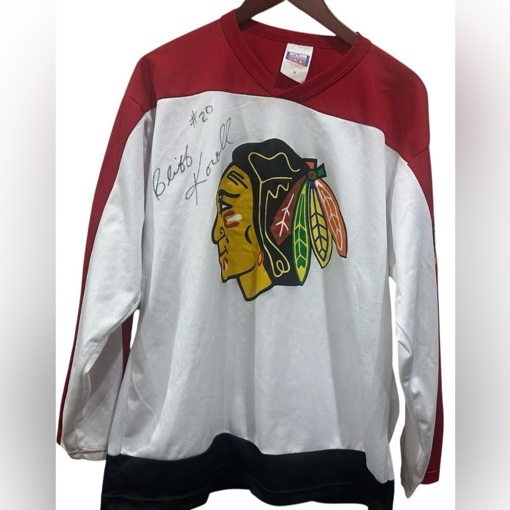 Vintage Off Bench Chicago Blackhawks NHL Hockey Jersey Size M